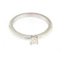 Anello Soranzo Gioielli Donna Solitario in Oro bianco Diamante ANS10268360-14 - ANS10268360-14